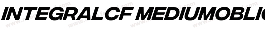 IntegralCF MediumOblique字体转换